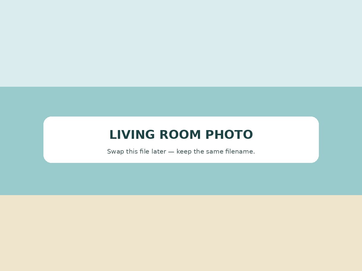 Bright living area inside Keys Life Condo in Key Largo